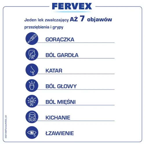 Fervex, 8 saszetek - Granulat do sporządzania roztworu doustnego - 2