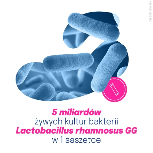 Dicoflor Junior, smak owoców leśnych, 12 saszetek - Żywe kultury bakterii nie tylko przy antybiotyku - 4