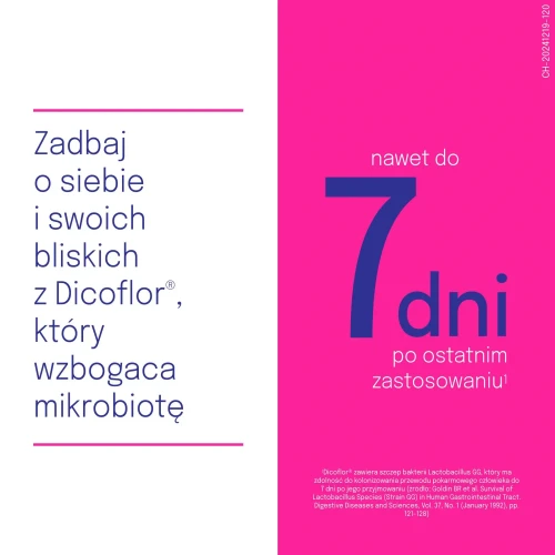 Dicoflor Junior, smak owoców leśnych, 12 saszetek - Żywe kultury bakterii nie tylko przy antybiotyku - 7