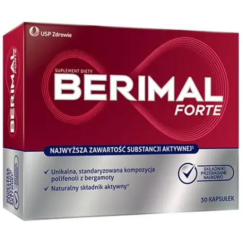 Berimal Forte, 30 kapsułek - Kompozycja polifenolami z bergamoty i witaminy C - 1