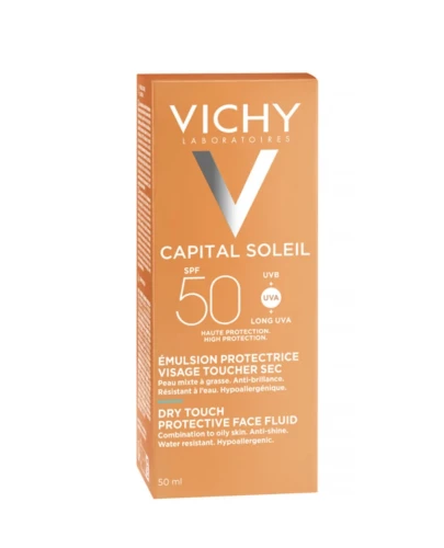 Vichy Capital Soleil Matujący krem do twarzy SPF 50, 50 ml - Do skóry mieszanej i tłustej oraz wrażliwej - 1