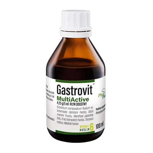 Gastrovit MultiActive, płyn doustny, 100ml - Wyciągi ziołowe na zaburzenia żołądkowo-jelitowe - 2