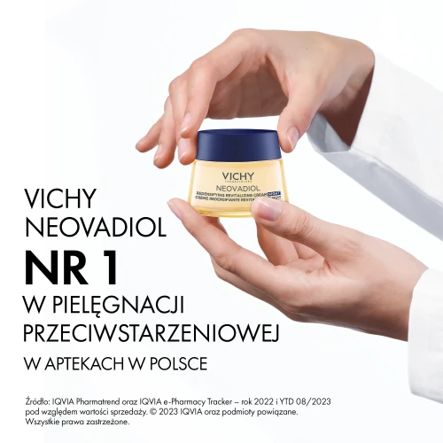 Vichy Neovadiol Modelujący owal twarzy, krem na noc 50 ml - Odbudowujący krem z bogatą formułą do każdego rodzaju skóry po 45. roku życia - 4