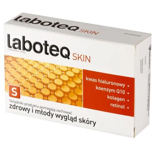 Laboteq Skin, 30 tabletek - Z kwas hialuronowy,  koenzym Q10 i kolagen, które wspierają utrzymanie zdrowej i młodej skóry - 1