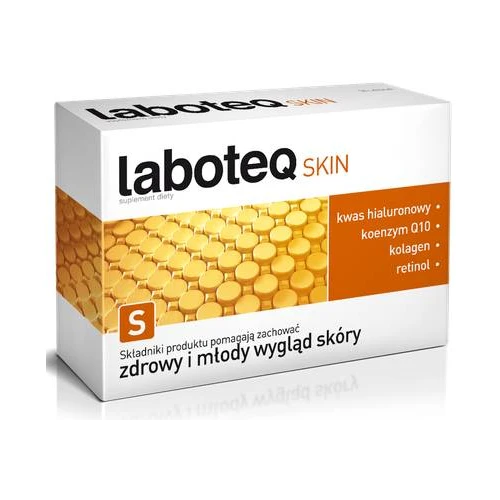 Laboteq Skin, 30 tabletek - Z kwas hialuronowy,  koenzym Q10 i kolagen, które wspierają utrzymanie zdrowej i młodej skóry - 2