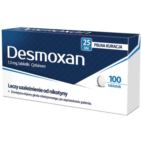 Desmoxan 100 tabletek - Zmniejsza głód nikotynowy i objawy odstawienia - 2