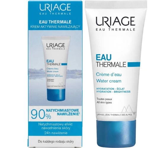 Uriage Eau Thermale krem aktywnie nawilżający, 40 ml - Pielęgnacja twarzy i szyi. Do cery mieszanej, normalnej i suchej - 1