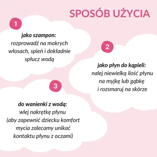 Sylveco dla dzieci, kremowy szampon i płyn do kąpieli, 300 ml - Hipoalergiczna pielęgnacja 2w1 od pierwszych dni życia - 2