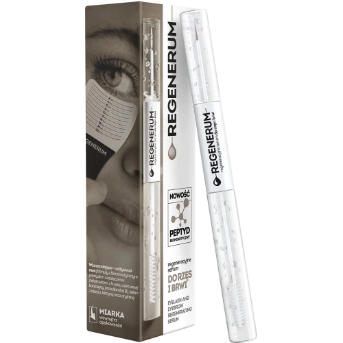 Regenerum Regeneracyjne serum do rzęs i brwi, 11 ml - Przyspiesza wzrost rzęs i zagęszcza brwi - 1