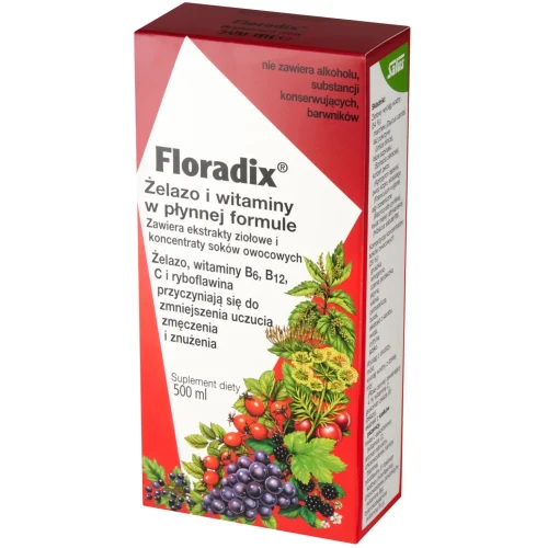 Floradix Żelazo i Witaminy, tonik, 500 ml - Dla osób, które chcą utrzymać prawidłowy poziom żelaza we krwi - 2