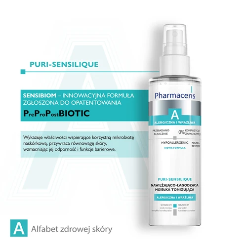 Pharmaceris A Puri-Sensilique Nawilżająco-łagodząca mgiełka tonizująca, 200 ml - Odświeżenie i ukojenie dla cery nadreaktywnej - 4