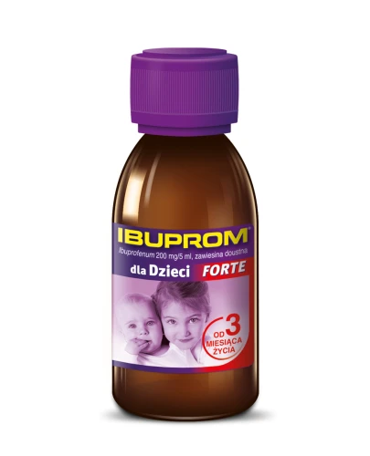 Ibuprom dla Dzieci Forte syrop, 100 ml - O działaniu przeciwbólowym - 2