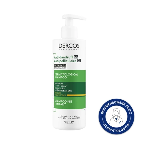 Vichy Dercos Anti Dandruff DS, szampon przeciwłupieżowy, włosy suche, 200 ml - Łagodzi podrażnienia skóry i eliminuje łupież - 2
