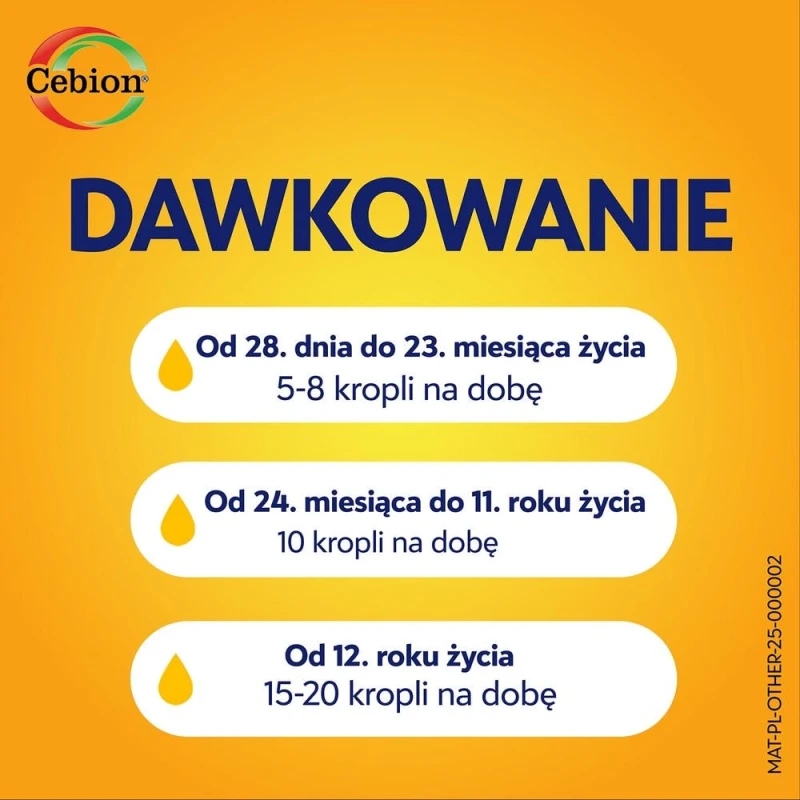 Cebion 100 mg/ml krople doustne, 30 ml - Witamina C w kroplach dla dzieci i dorosłych - 2