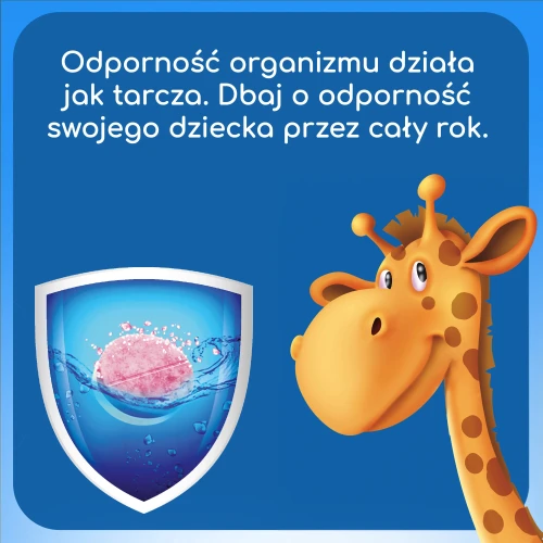 Plusssz Junior Odporność Complex, malina–truskawka, 20 tabletek musujących - Suplement diety z witaminą C, rutyną i cynkiem - 4