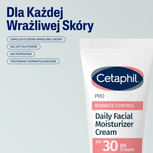 Cetaphil Pro Redness Control BB SPF 30,  krem na dzień, 50 ml - Do skóry z trądzikiem różowatym - 5