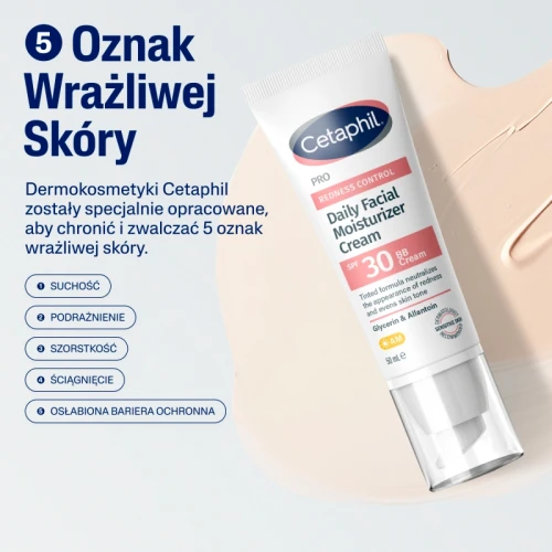 Cetaphil Pro Redness Control BB SPF 30,  krem na dzień, 50 ml - Do skóry z trądzikiem różowatym - 7