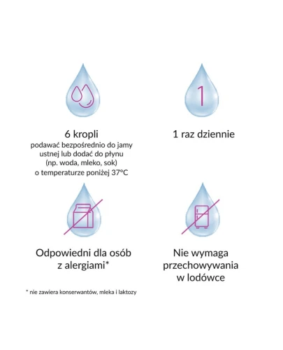 Multilac Baby, krople 5 ml - Z żywymi kulturami bakterii Lactobacillus rhamnosus GG - 2