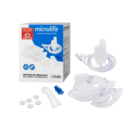 Microlife zestaw do inhalacji dzieci i dorosłych - Zestaw oryginalnych akcesoriów do inhalatorów NEB200, NEB400, NEB410 - 2