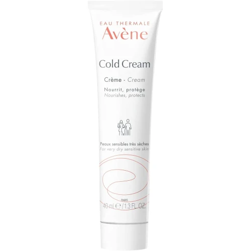 Avene Cold Cream, krem do twarzy i ciała, 40 ml - Łagodzi i redukuje uczucie podrażnienia i chroni skórę przed wysuszeniem - 1