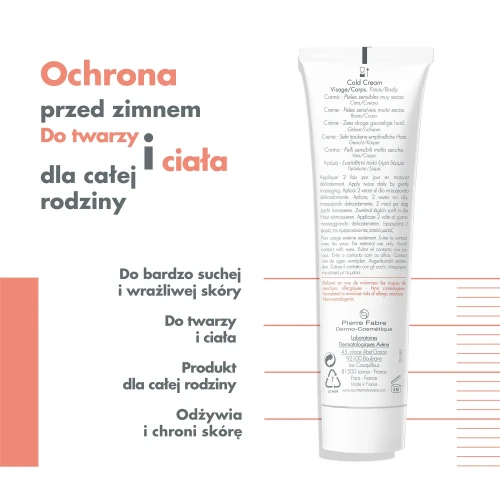 Avene Cold Cream, krem do twarzy i ciała, 40 ml - Łagodzi i redukuje uczucie podrażnienia i chroni skórę przed wysuszeniem - 4