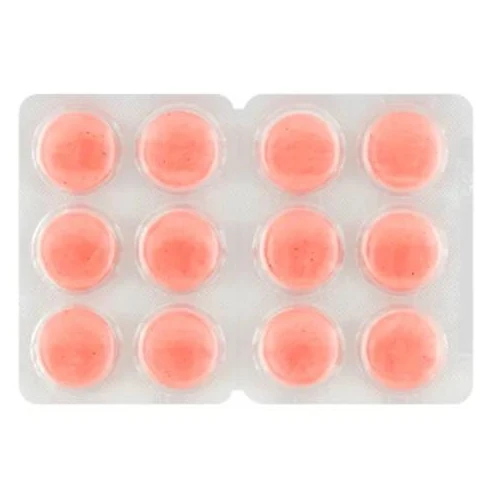 Junior angin, truskawkowy, 36 tabletek do ssania - Z wyciągiem z porostu islandzkiego, powlekają błonę śluzową jamy ustnej ochronnym filmem - 1