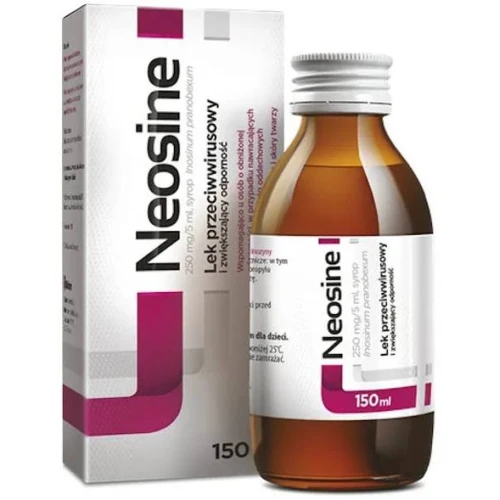 Neosine, 250 mg/5 ml, syrop 150 ml - Inosinum pranobexum 250 mg/5 ml, syrop - 1