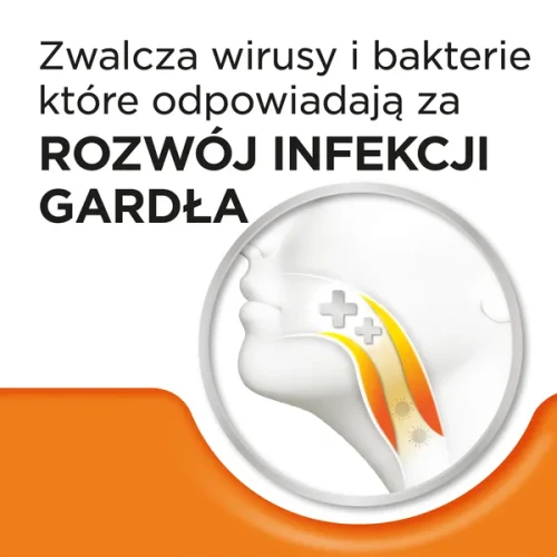 Strepsils pomarańczowy z witaminą C,  24 pastylki do ssania - Na ból gardła - 2