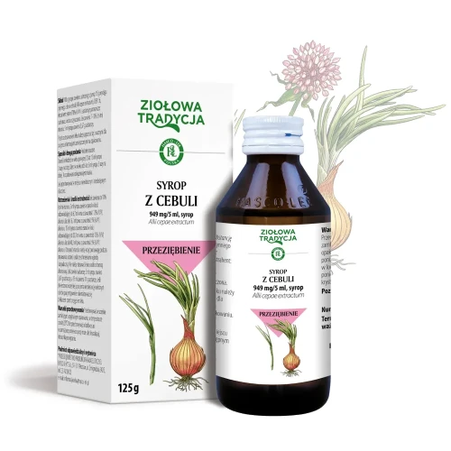 Ziołowa Tradycja, syrop z cebuli 125 g - Wspomaga w łagodnych infekcjach górnych dróg oddechowych - 1