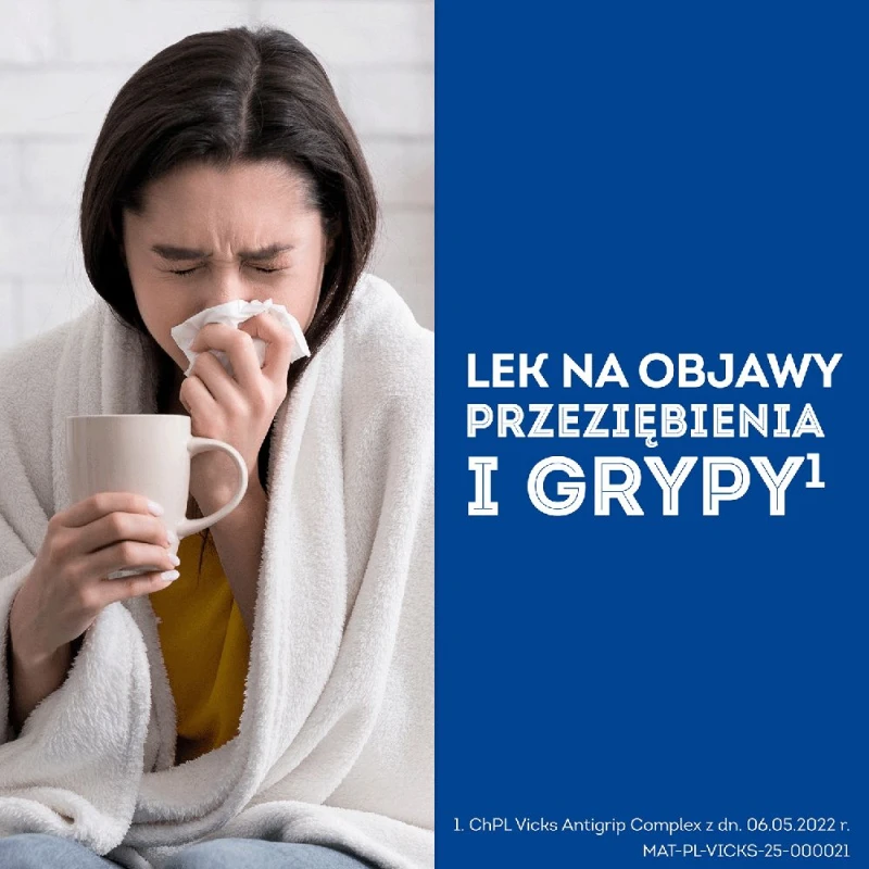 Vicks AntiGrip Complex, 10 saszetek - Na przeziębienie  - 1