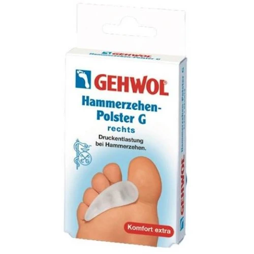 Gehwol Hammerzehen-Polster G, prawa 1 sztuka - Poduszka przeciwuciskowa do palców młoteczkowatych - 1