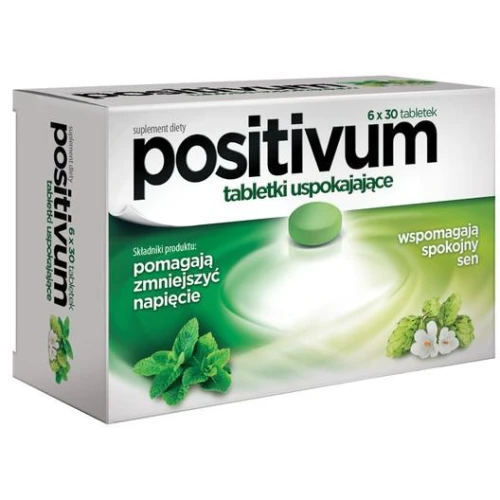 Positivum, 180 tabletek - Wyciągi ziołówe wspomagają zdrowy i spokojny sen - 1