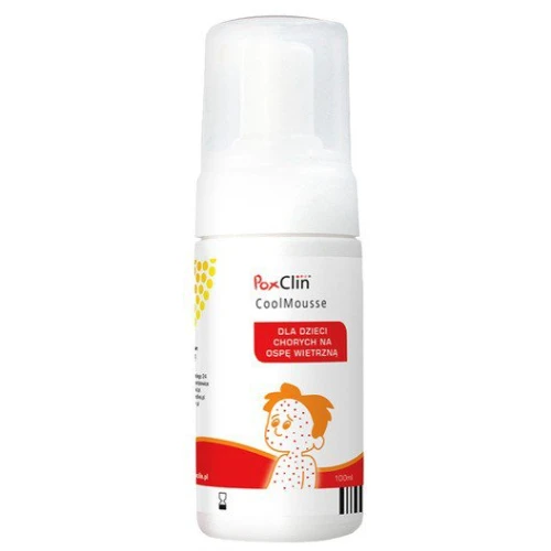 PoxClin CoolMousse pianka dla dzieci z ospą wietrzną, 100 ml -  Łagodzi świąd i wspomaga naturalny proces gojenia - 1