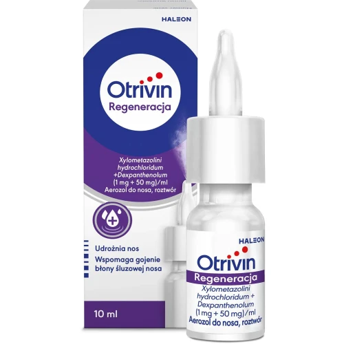 Otrivin Regeneracja aerozol do nosa, 10 ml - Łagodzi katar i regeneruje śluzówkę nosa - 1