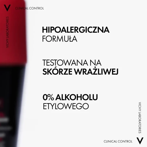 Vichy Homme Clinical Control antyperspirant 96h dla mężczyzn, roll-on  50 ml - Zapewnia uczucie suchości i ochroni przed poceniem - 2