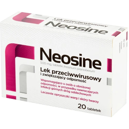 Neosine 20 tabletek - Inosinum pranobexum 500  mg - 1