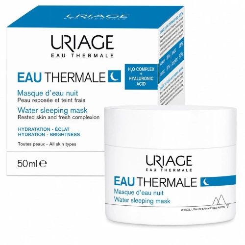 Uriage Eau Thermale Maseczka na noc, 50 ml - Aktywnie nawilżająca z kwasem hialuronowym - 2