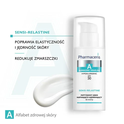 Pharmaceris A Sensi-Relastine, krem napinająco-ujędrniający do twarzy SPF 30, 50 ml - Redukuje zmarszczki i ujędrnia skórę wrażliwą - 3