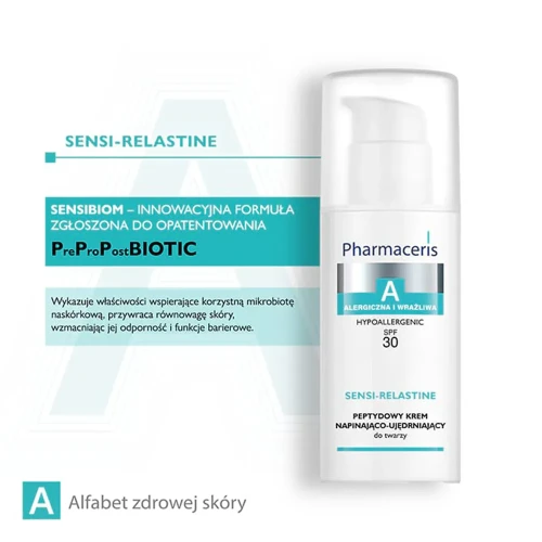 Pharmaceris A Sensi-Relastine, krem napinająco-ujędrniający do twarzy SPF 30, 50 ml - Redukuje zmarszczki i ujędrnia skórę wrażliwą - 4
