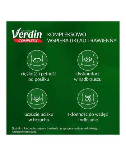Verdin Complexx krople, 40 ml - Z olejkiem miętowym i karczochem - 2