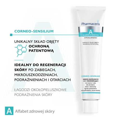 Pharmaceris A Corneo Sensilium Dermo-naprawczy krem regenerujący, 75 ml - Do twarzy i ciała dla dorosłych, dzieci i niemowląt od 1. dnia życia - 3