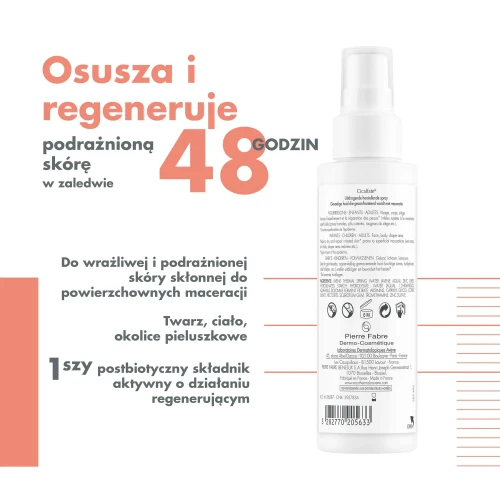 Avene Cicalfate+ Osuszający spray regenerujący, 100 ml - Do skóry wrażliwej skłonnej do maceracji - 3