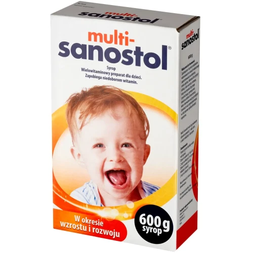Multi–Sanostol syrop, 600 g - Preparat wielowitaminowy dla dzieci - 2