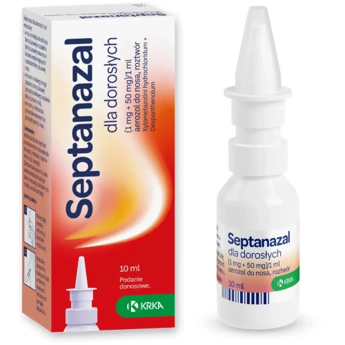 Septanazal dla dorosłych, 10 ml - Udrażnia nos i regeneruje śluzówkę  - 1