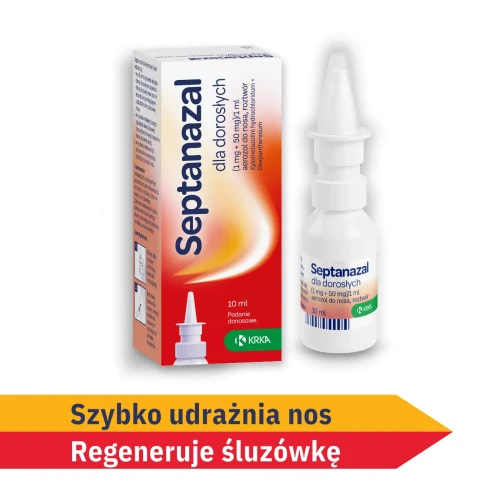 Septanazal dla dorosłych, 10 ml - Udrażnia nos i regeneruje śluzówkę  - 2