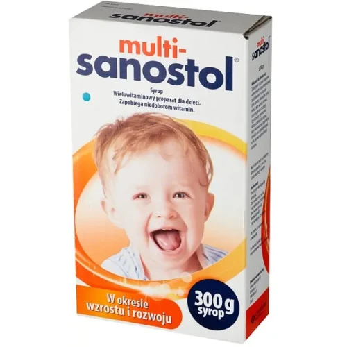 Multi–Sanostol syrop, 300 g - Preparat wielowitaminowy dla dzieci  - 1