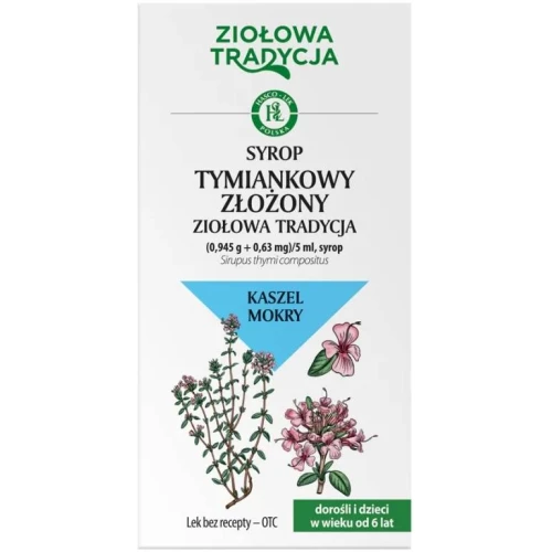 Ziołowa Tradycja, syrop tymiankowy złożony 125 g - Ułatwia odkrztuszanie - 1