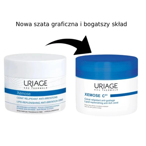 Uriage Xemose C8+ Cerat, balsam lipidowy przeciw świądowi, 200 ml  - Intensywny balsam do skóry bardzo suchej skłonnej do atopii - 1