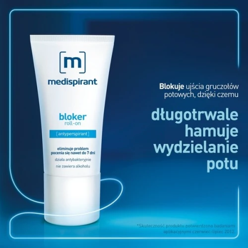 Medispirant antyperspirant bloker roll-on, 50 ml - Działa antybakteryjnie, chroniąc skórę przed powstawaniem nieprzyjemnego zapachu - 5