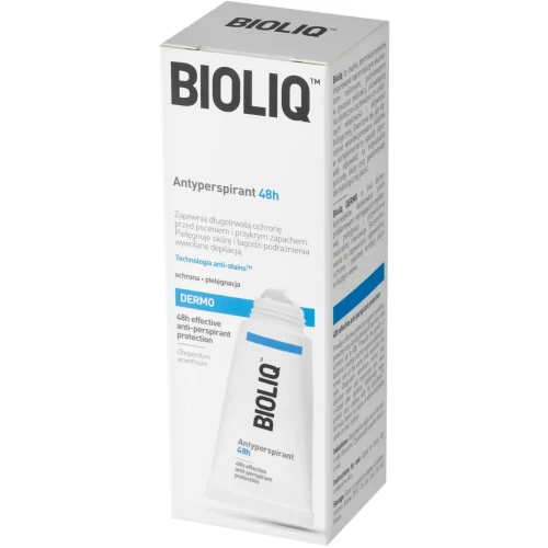 Bioliq Dermo Antypersirant 48h, 50ml - Zapewnia ochronę przed poceniem oraz pielęgnuje skórę i łagodzi podrażnienia - 1